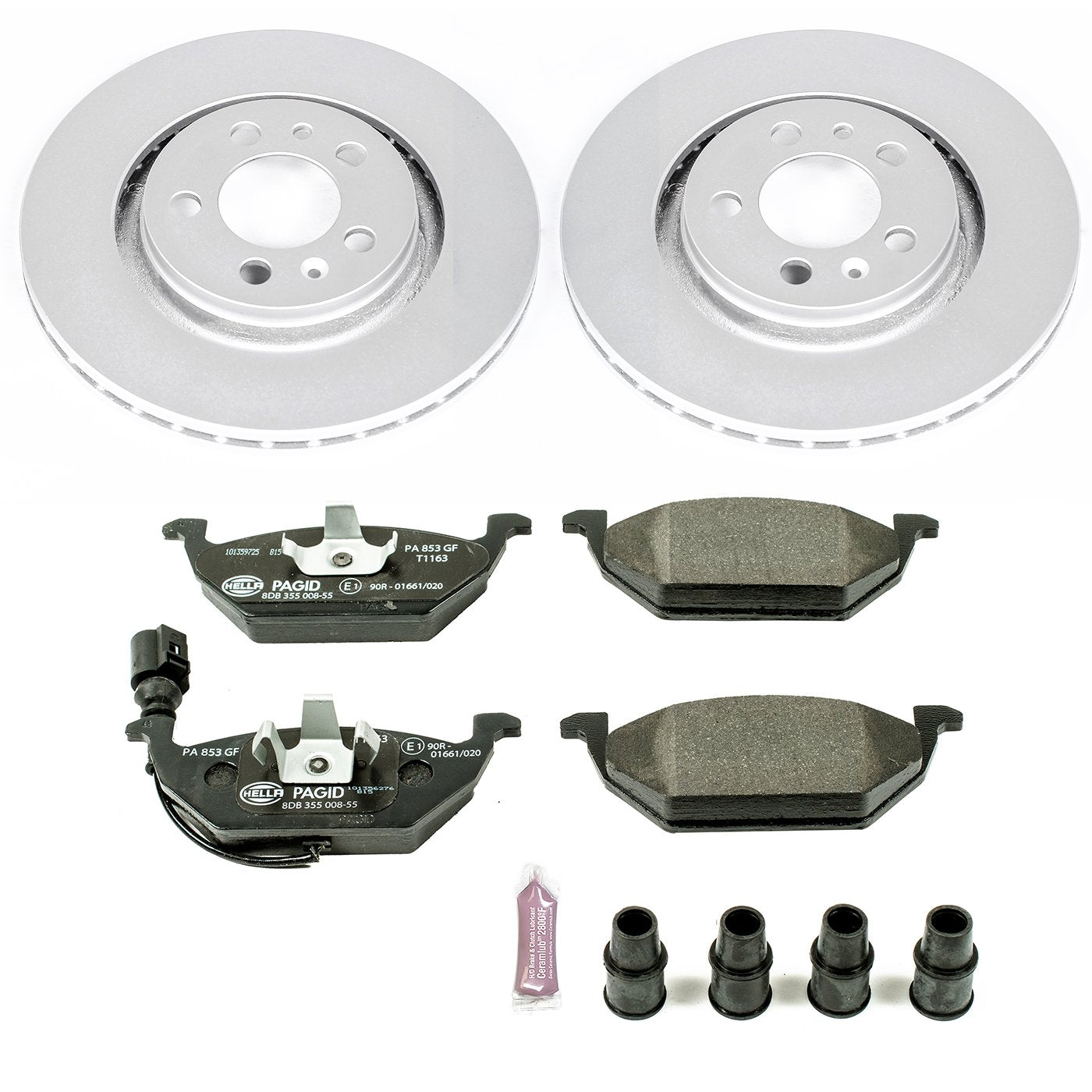 Power Stop ESK839 Euro-Stop Front Brake Kit For Volkswagen Beetle 1999-2006, Volkswagen Golf 1999-2006, Volkswagen Jetta 1999-2005 [Model Specific]