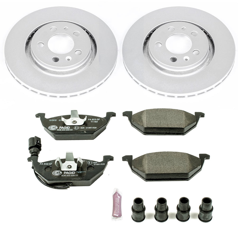 Power Stop ESK839 Euro-Stop Front Brake Kit For Volkswagen Beetle 1999-2006, Volkswagen Golf 1999-2006, Volkswagen Jetta 1999-2005 [Model Specific]