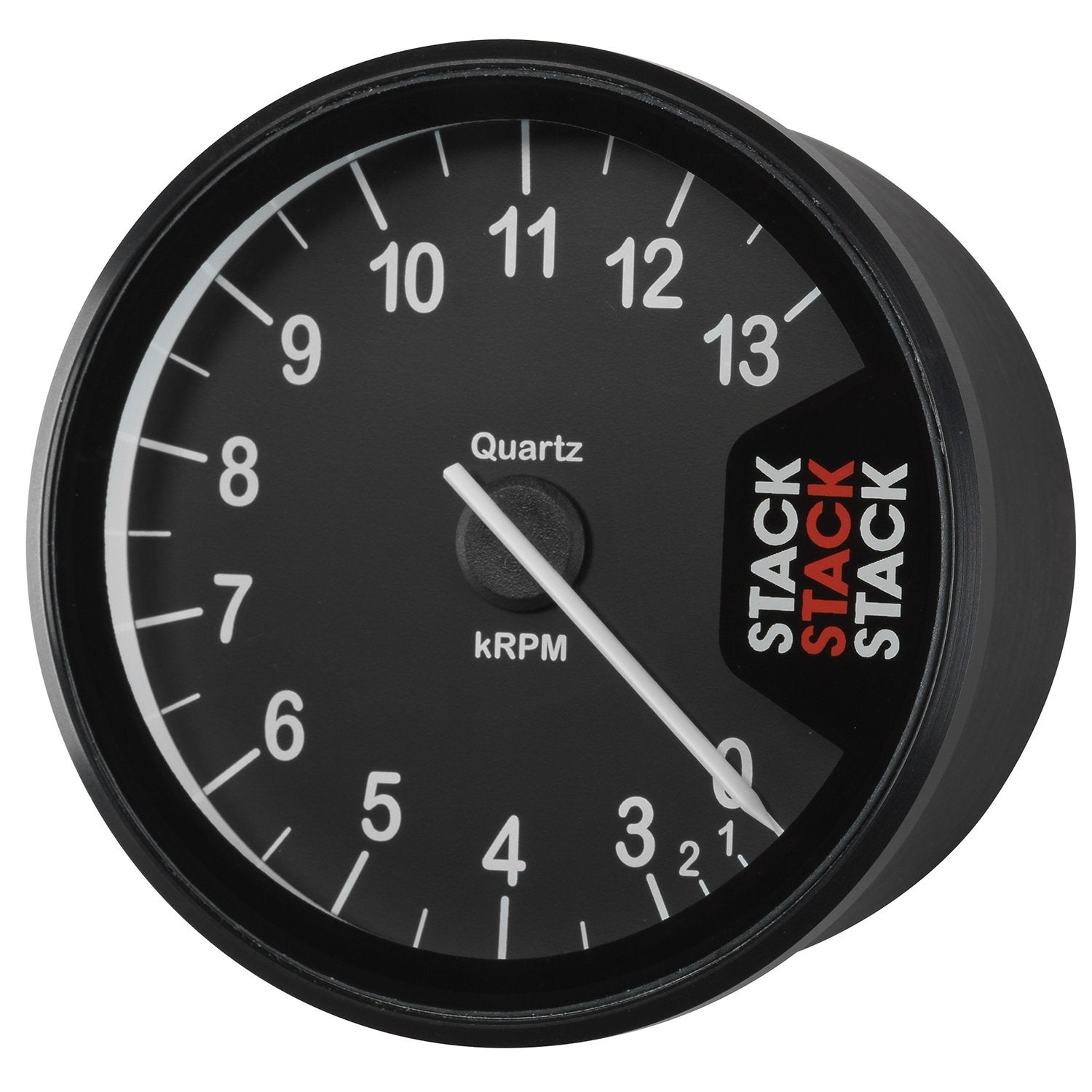 Autometer Clubman Stack Tachometer 80mm 0-3-13K RPM - Black