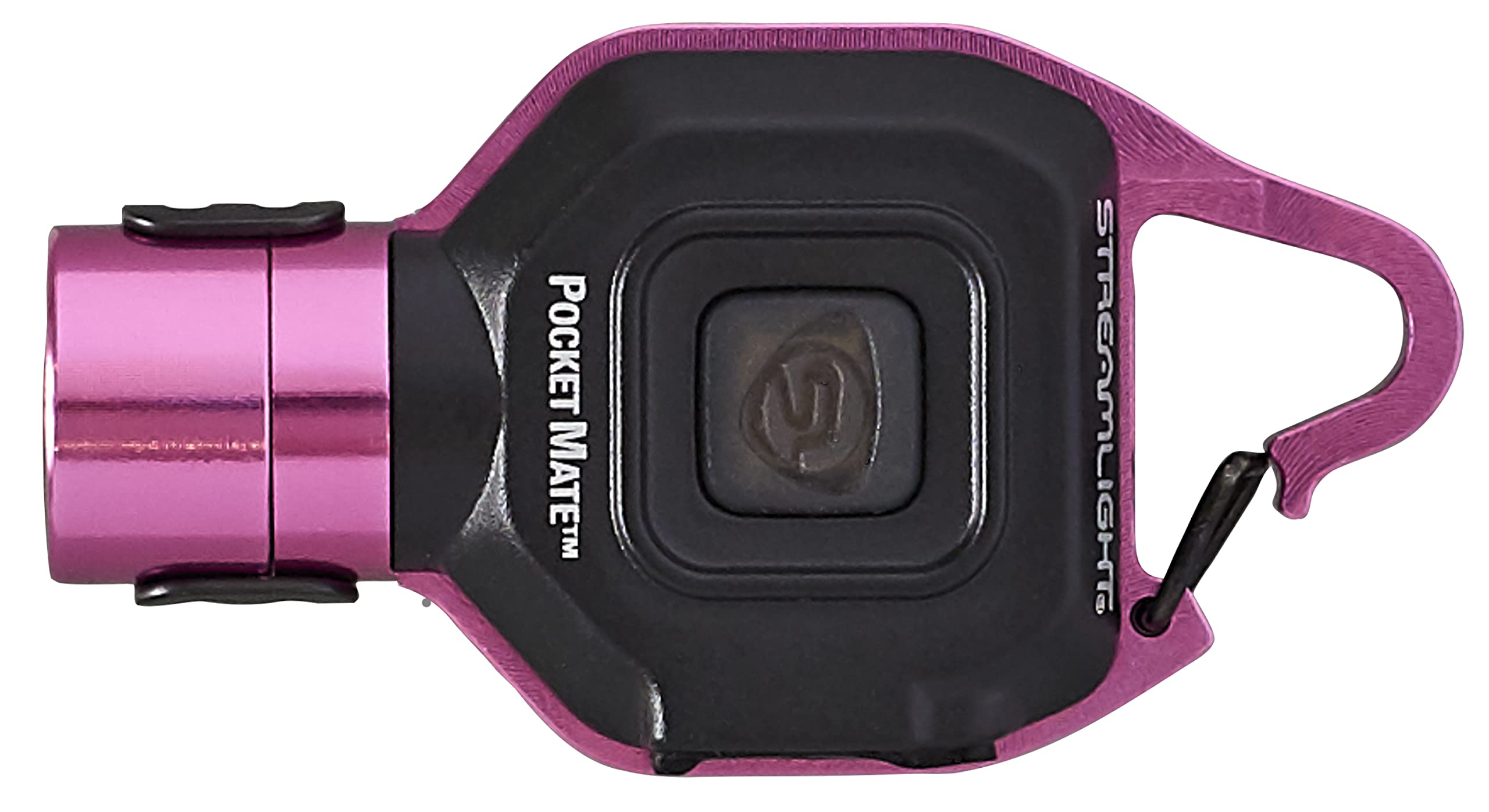 Pocket Mate Streamlight 73303 325-Lumen Keychain/Clip-on USB Rechargeable Flashlight, Pink