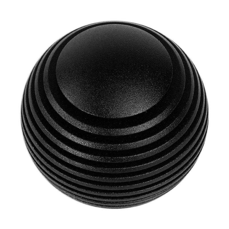 NRG Innovations Universal Aluminum SK-703BK Shift Knob with Thread Adapters, Heat Sink Style Round Ball Shape, Black