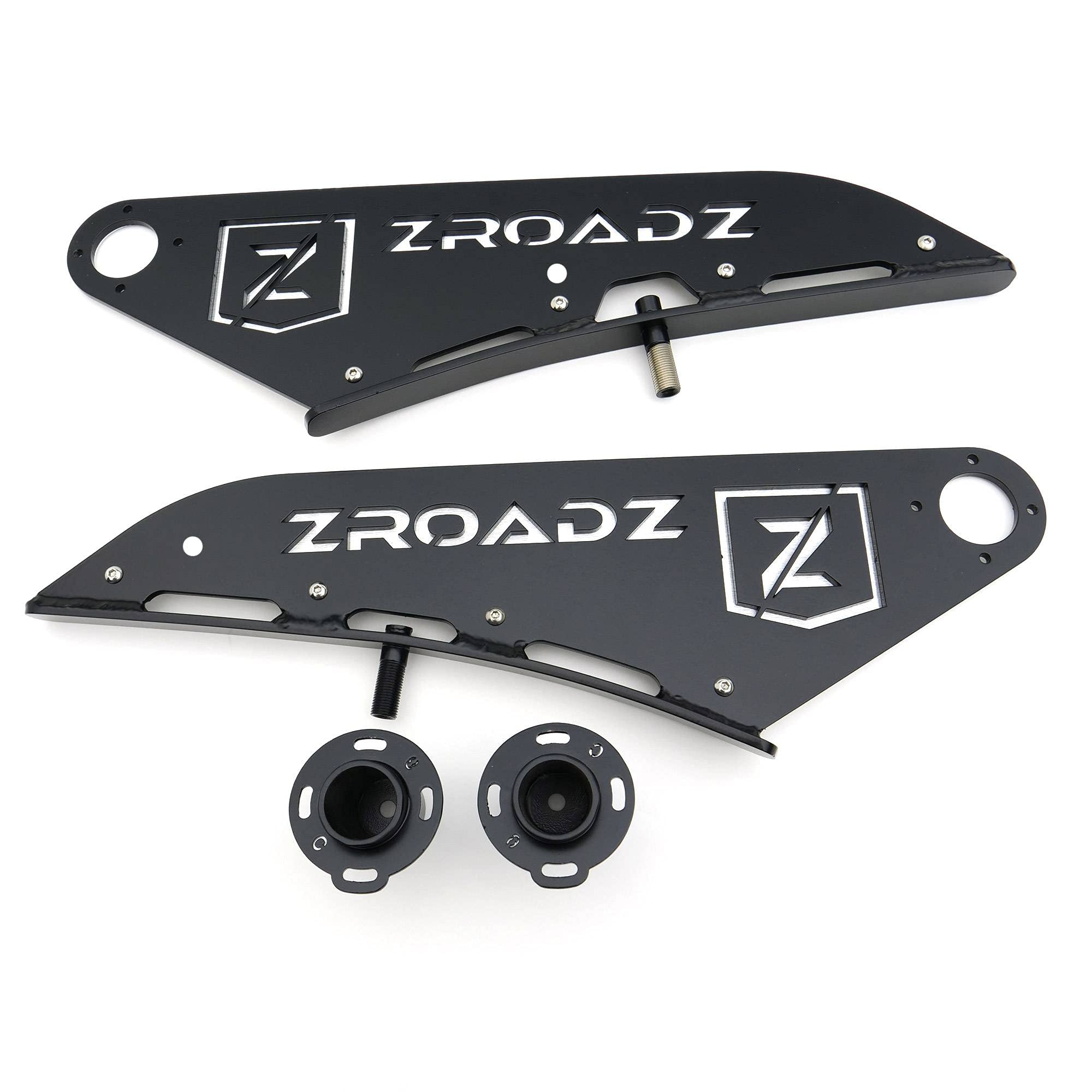 ZROADZ LED Mounting Bracket Front Roof - Compatible w/ 2015-2020 ALL Ford F-150 - to Mount (1) 50 Inch ZROADZ or similar style Curved LED Light Bar (Not Included) - PN Z335731, Black