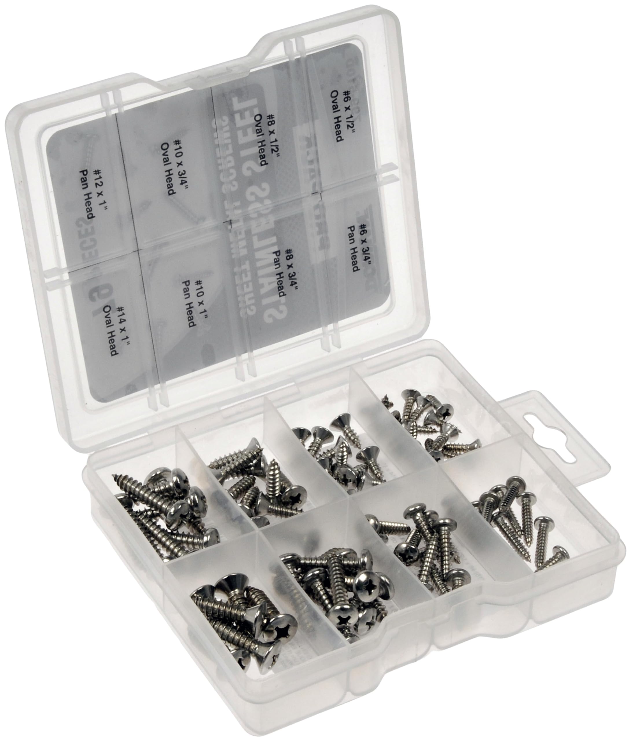 Dorman Pro Pack 799-510D Sheet Metal Screws Stainless Steel - 79 Piece Universal Fit