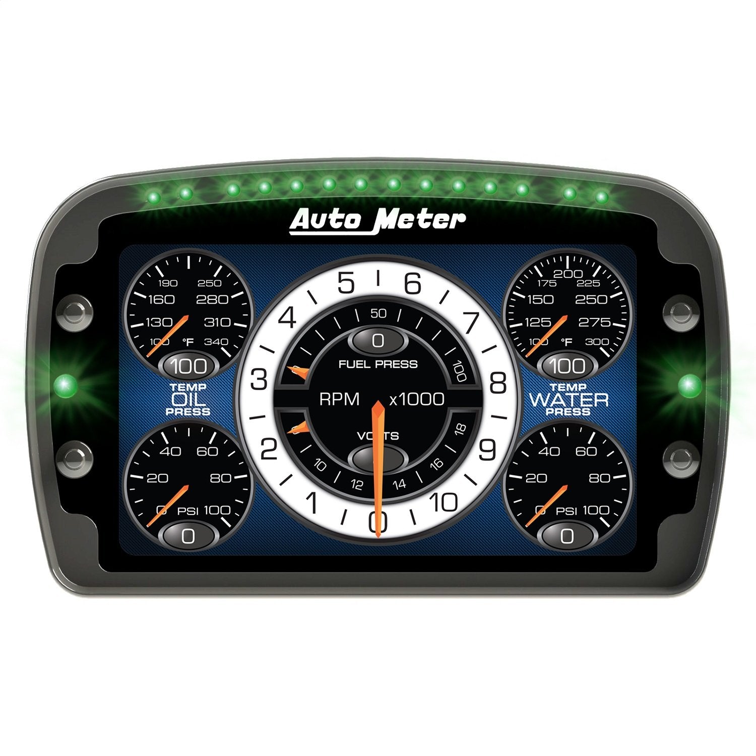 Competition Drag Dash Autometer 6021 Lcd Color Lcd Incl. Shift And Alarm Lights Data logging Lcd