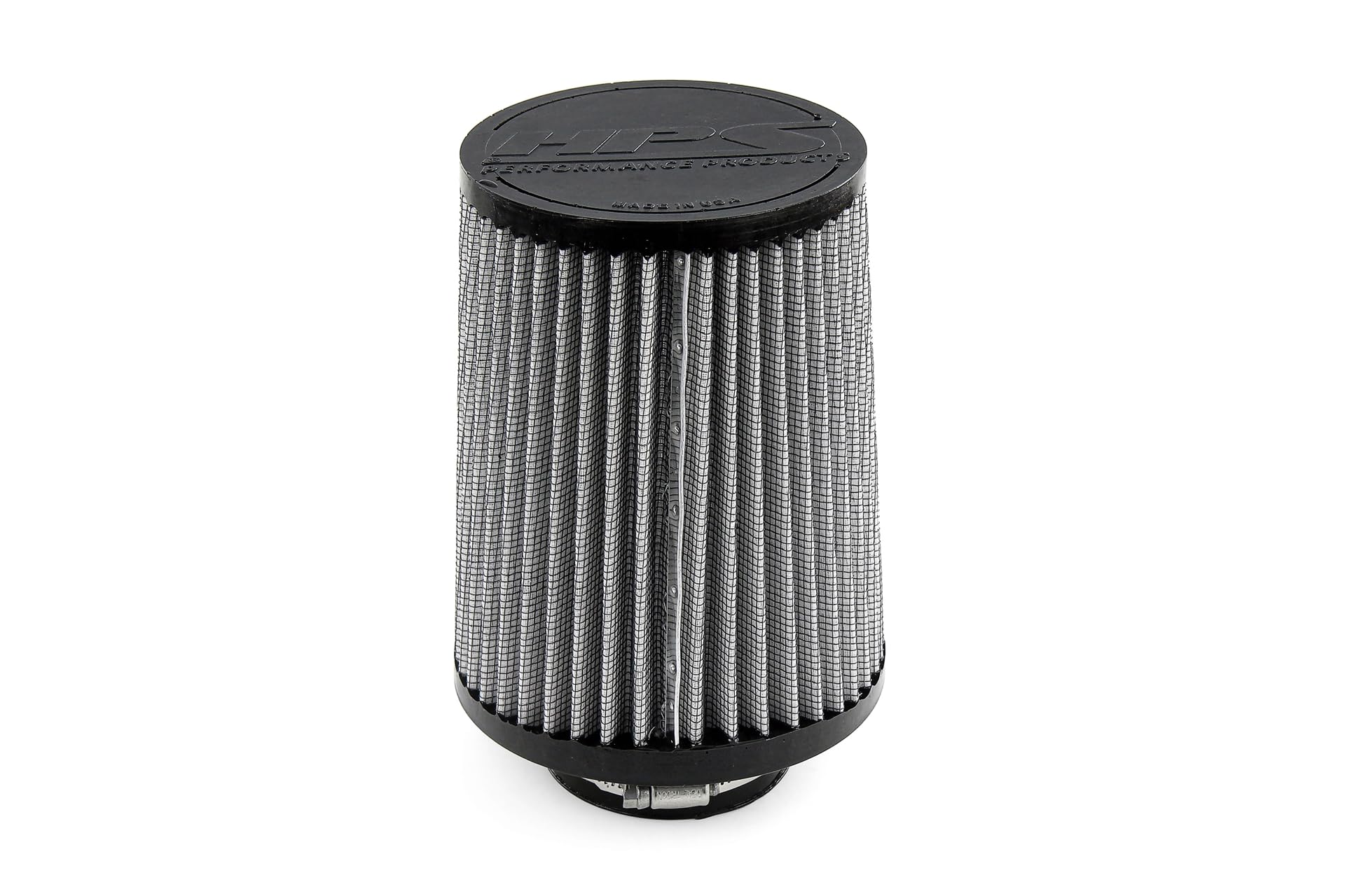 HPS 2.75" ID Performance Air Filter, 7" Element Length, 8.25" Overall Length, Gray, HPS-4335