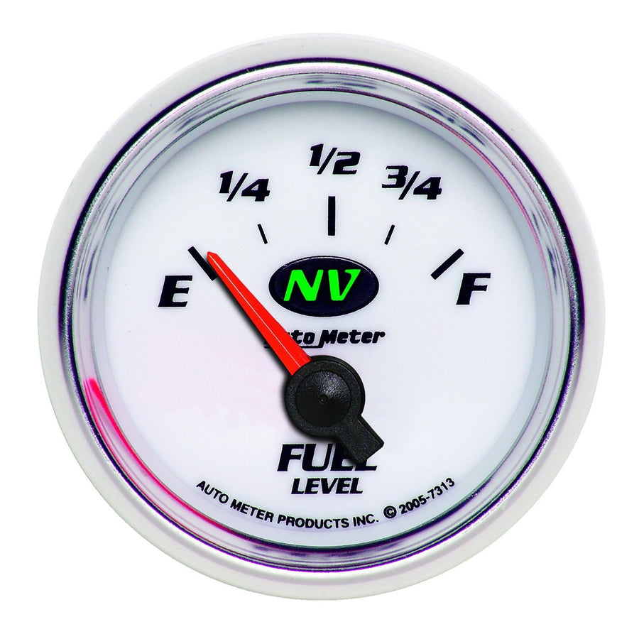 Auto Meter NV Short Sweep Electric Fuel Level Gauge 7313