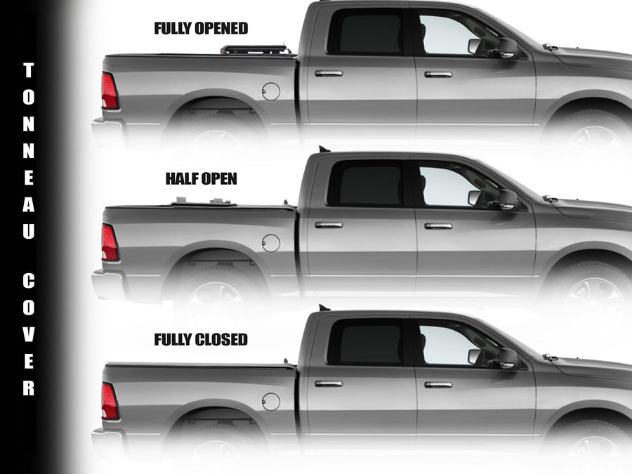 CoveRex Armordillo TFX Series Low Profile Hard Tri-Fold Truck Bed Tonneau Cover|Compatible with 2024-2025 Toyota Tacoma 5 Ft (60") Short Bed|8735558|Flush Mount|Truck Bed Cover