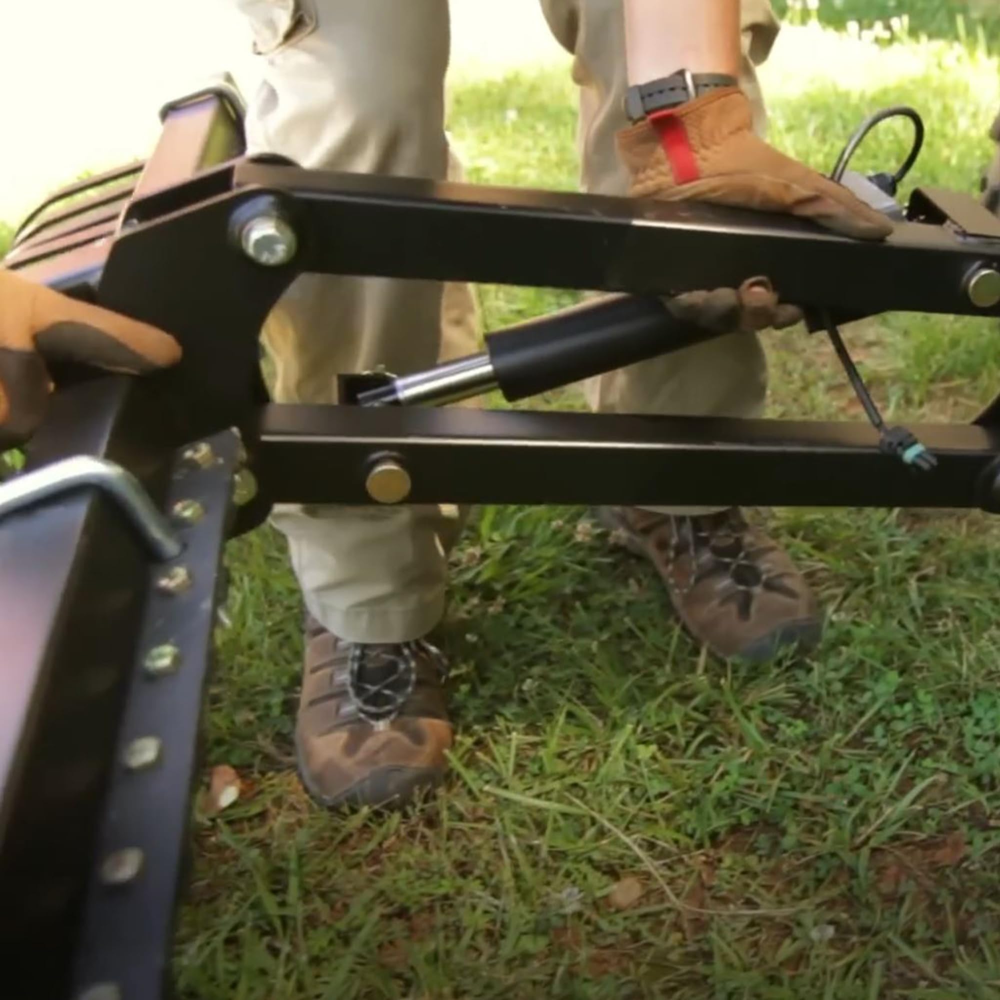 ATV/UTV Black Boar Scrape Blade Implement, Adjusts 0, 7.5 or 15 Degrees in Either Direction, Use to Cultivate, Establish Food Plot, Maintain Your Land (66005)
