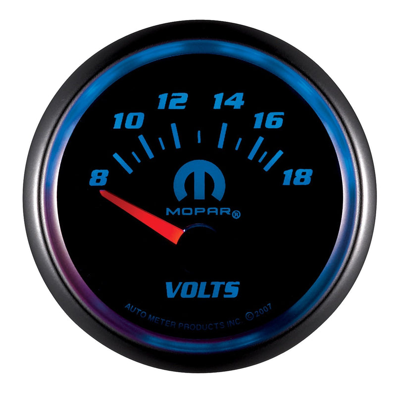 MOPAR Auto Meter 880021 Electric Voltmeter Gauge