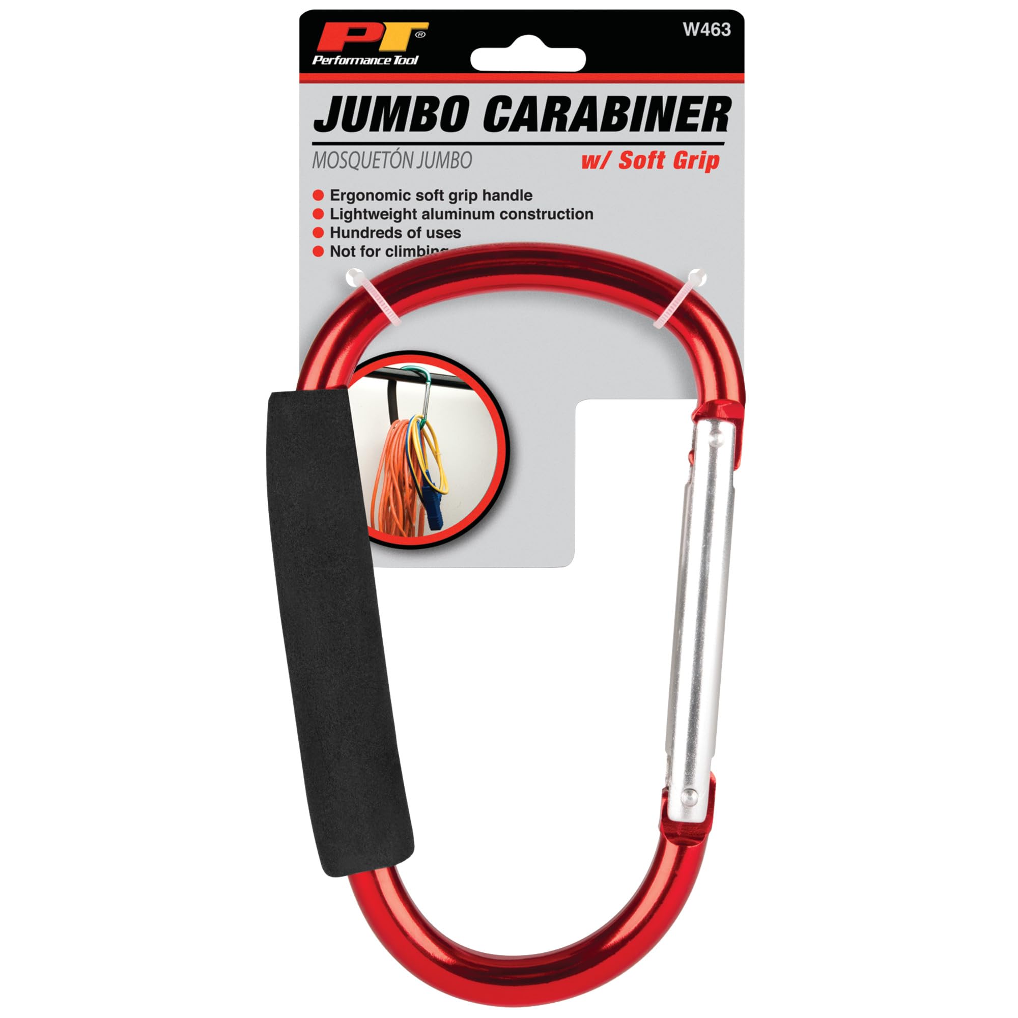 Large Performance Tool W463 Lightweight Aluminum Jumbo Carabiner - 1 Piece