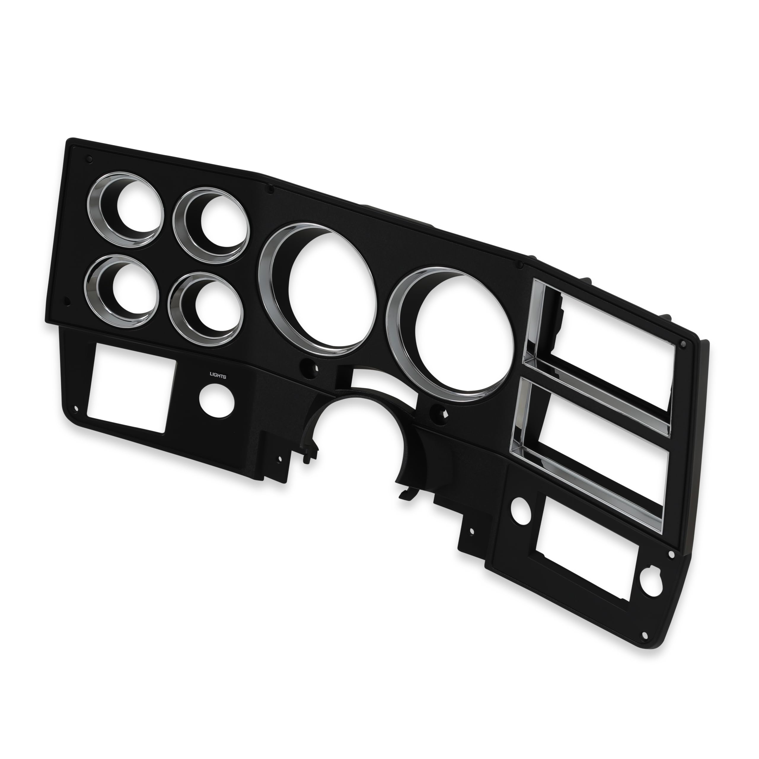 INST886 Brothers Trucks Instrument Bezel - With A/C - Black/Chrome