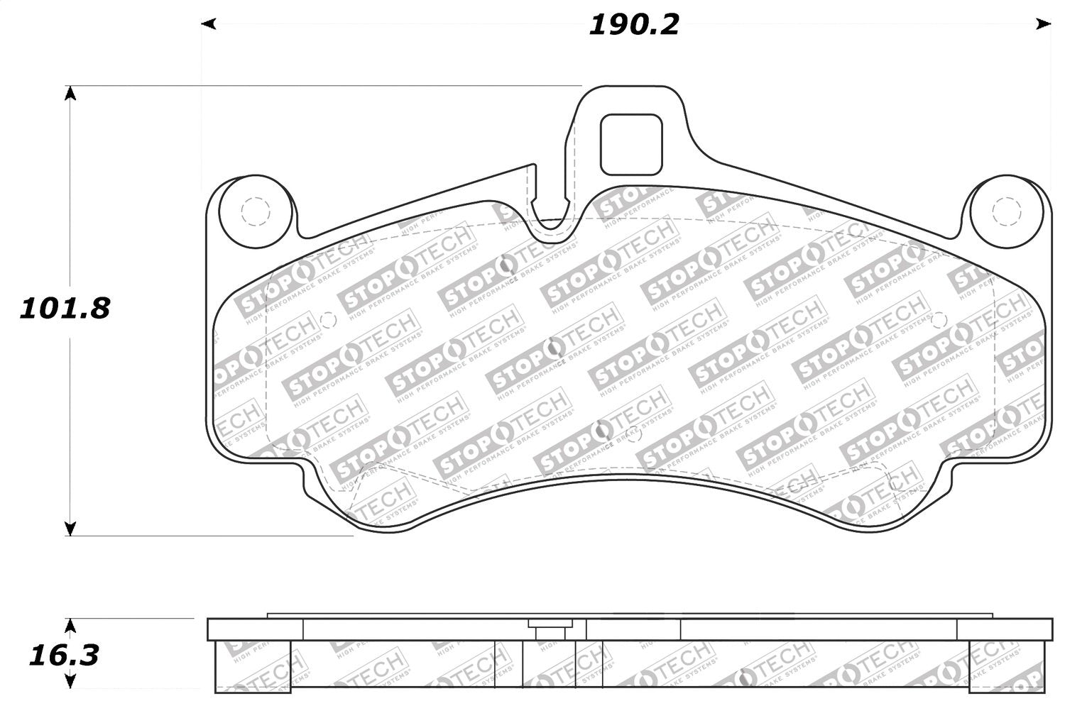 Sport Brake Pads StopTech 309.09910 with Shims