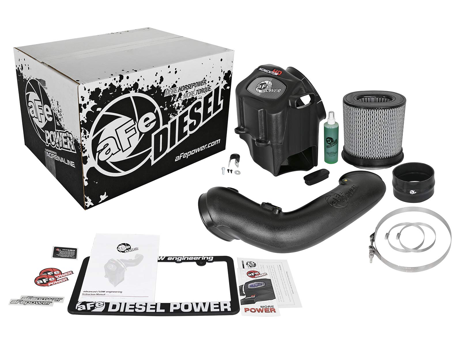Momentum HD aFe Power 51-73006-E Diesel Elite Cold Air Intake System w/Pro DRY S Media