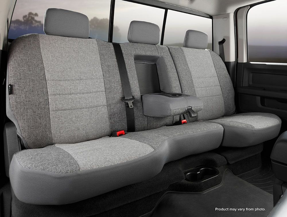 Custom Fit FIA OE32-49 GRAY Rear Seat Cover Split Seat 40/60 - Tweed, (Gray)