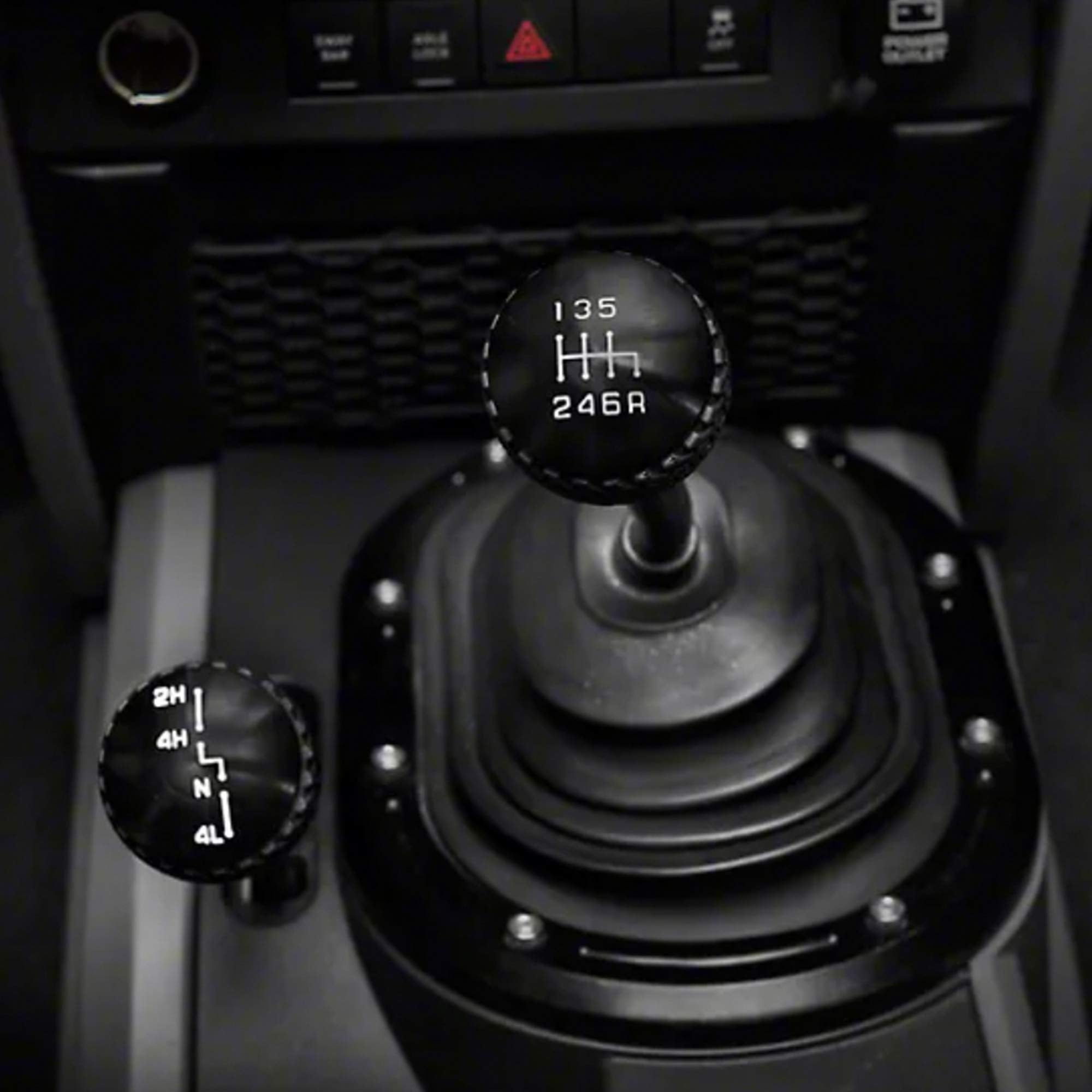 Shift Knob DV8 Offroad Replacement for 2011-2018 Jeep Wrangler JK | 6-Speed Manual Transmission Compatible | Billet Aluminum Construction | Rubber Tire Tread Grip