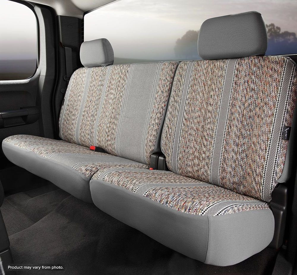 Custom Fit Fia TR42-60 GRAY Rear Seat Cover Split Seat 40/60 - Saddle Blanket, (Gray)