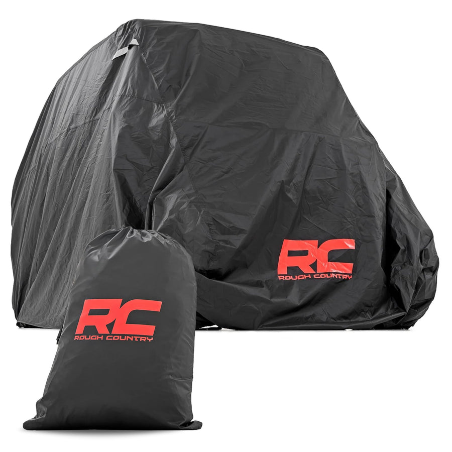 Rough Country UTV Storage Cover Universal for 4-Door Models - Waterproof & UV Resistant All-Weather Cover, Vented Design, Secure Fit