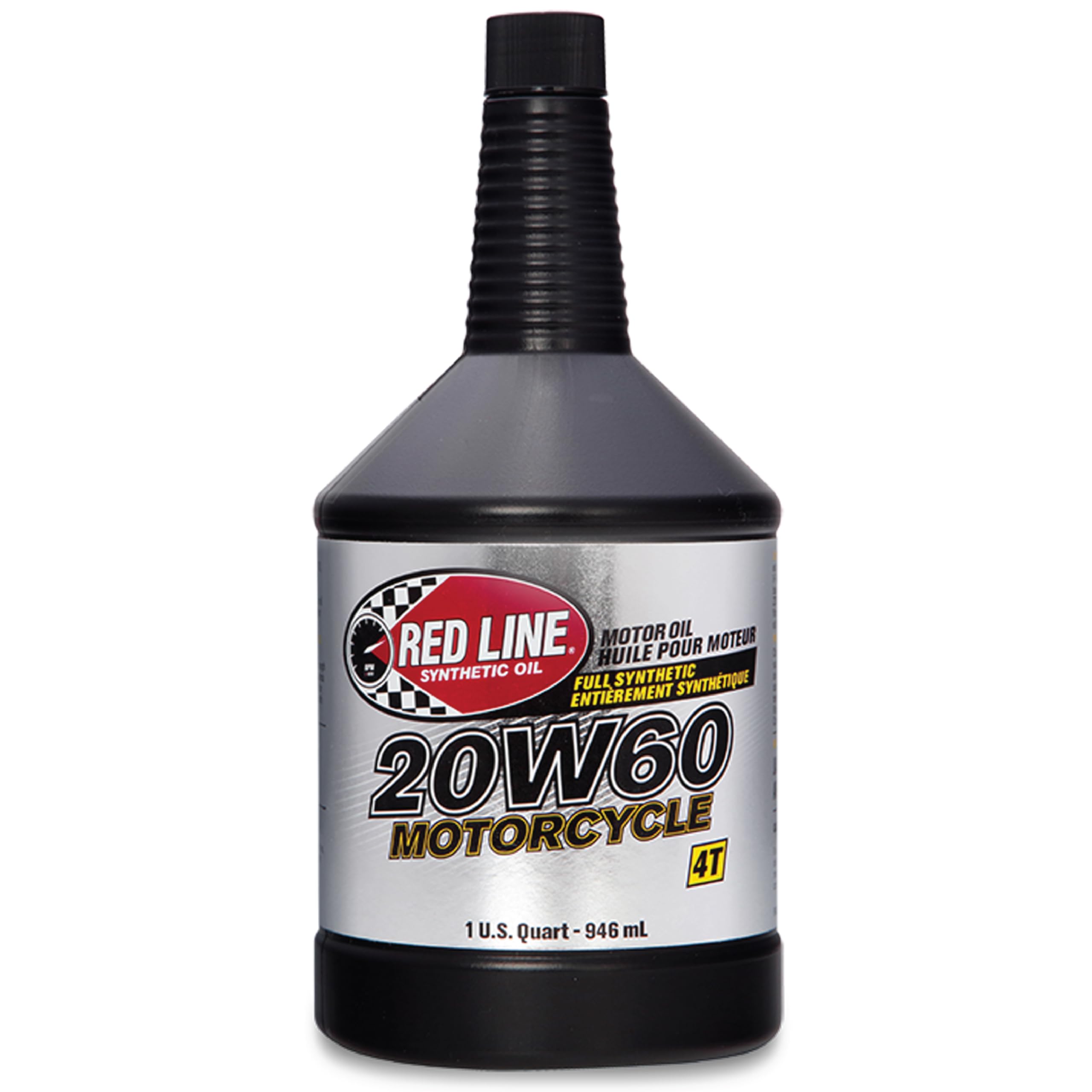 20W60 Red Line Synthetic Motorcycle Motor Oil - 1 Quart