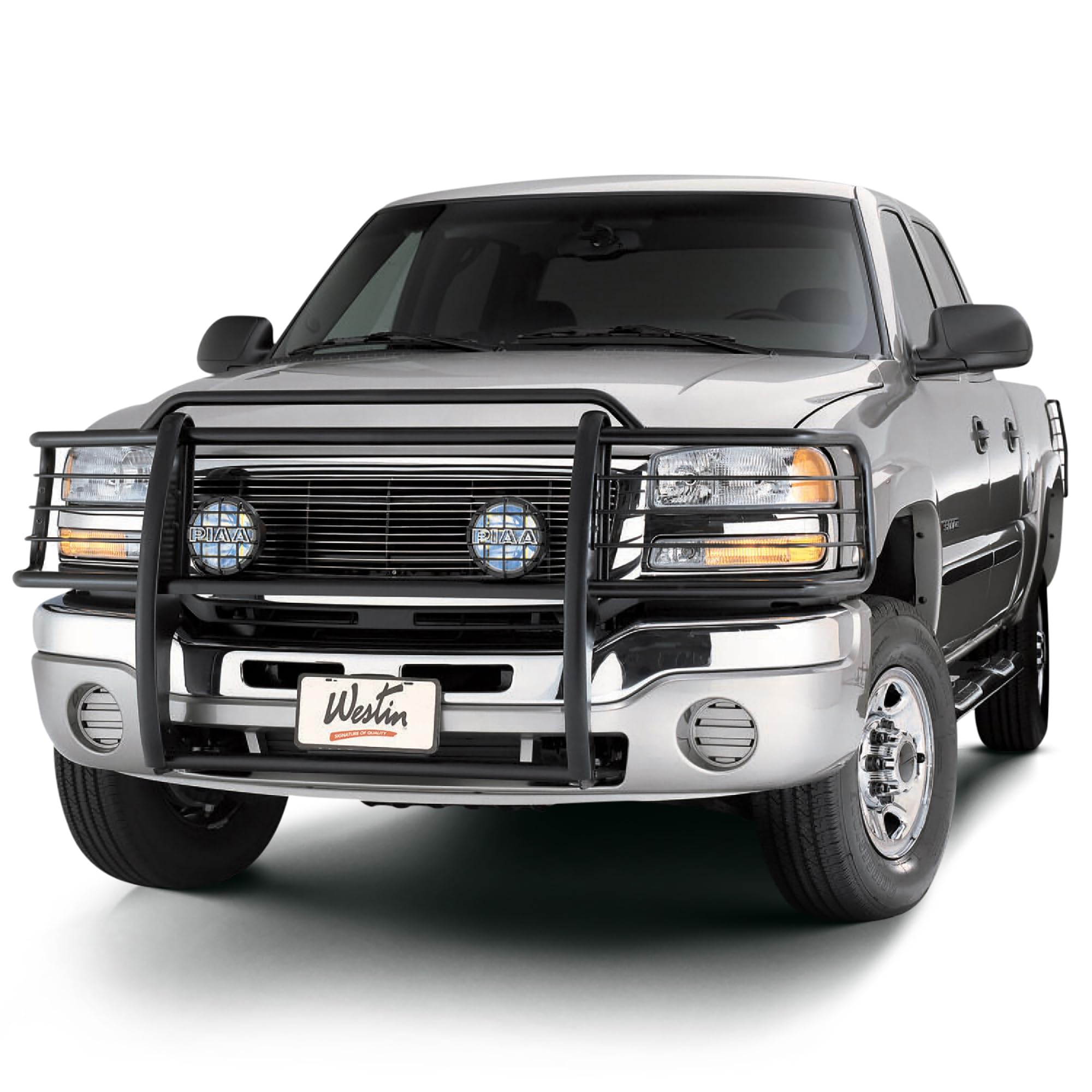 Westin Premier 22-1075 Oval Nerf Bar Mount Kit fits 2004-2013 Silverado Sierra 1500 2001-2006 Silverado Sierra 1500HD 2001-2014 Silverado Sierra 2500 3500HD Crew Cab Black Pair