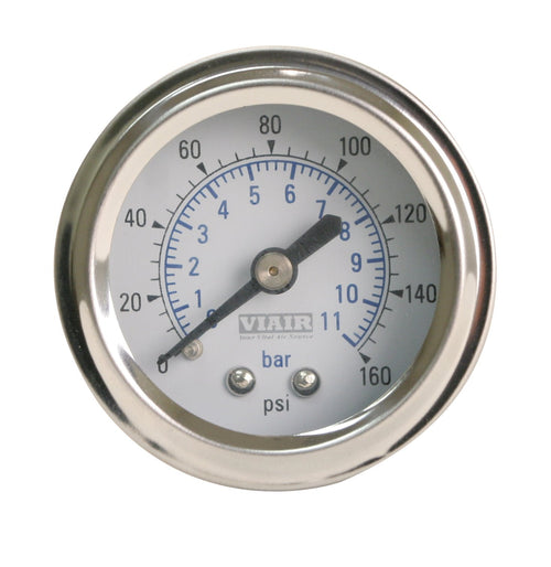 2.0" White Face Viair Illuminated Single Needle Gauge 90087