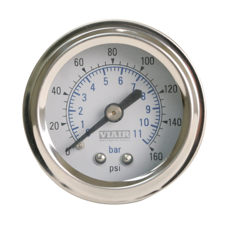 2.0" White Face Viair Illuminated Single Needle Gauge 90087