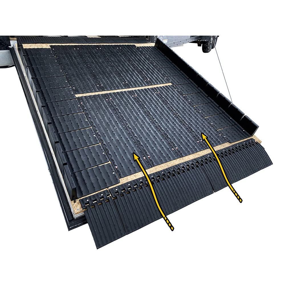 Edge Glides Caliber 2.0 Trailer Ramp Protectors – Smooth Ground-to-Ramp Transition – 4-Piece Kit