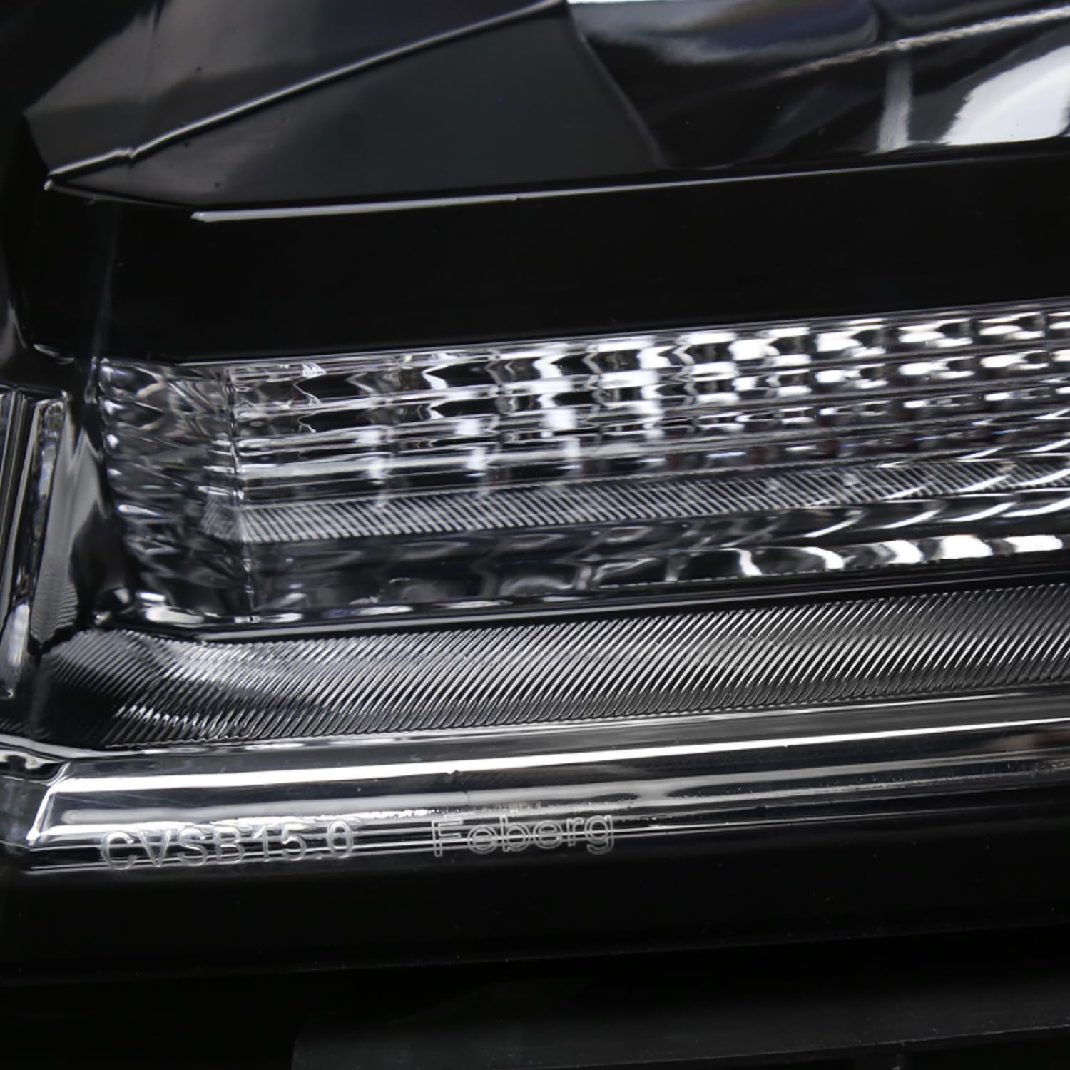Left Driver Side SPEC-D TUNING Black LED Light Bar Projector Headlight Compatible with 2015-2020 Chevy Tahoe, Suburban, Headlamps Assembly Left + Right Pair