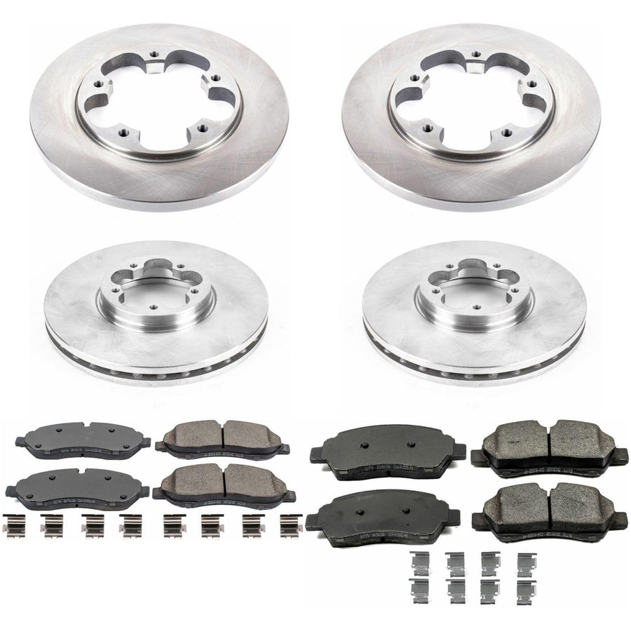 Power Stop KOE7235 Replacement Brake Kit-OE Brake Rotors & Ceramic Brake Pads For Ford Transit-150, Ford Transit-250, Ford Transit-350 [Model Specific]