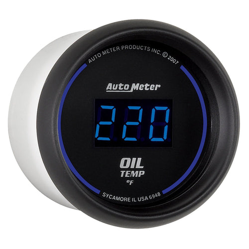 Cobalt Auto Meter 6948 Digital 2-1/16" 0-340 F Oil Temperature Gauge