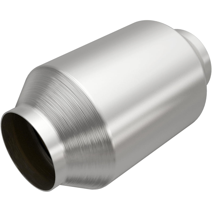 OEM Grade MagnaFlow Universal Catalytic Converter Federal/EPA Compliant 51659 - Stainless Steel 3in Inlet/Outlet Diameter, 8.75in Overall Length, No O2 Sensor - OEM Replacement