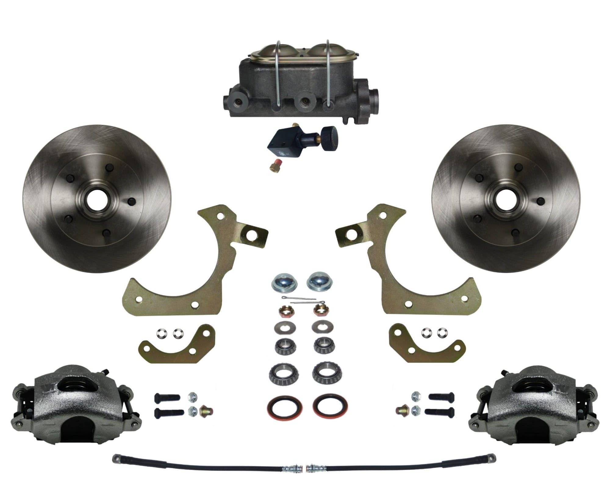 BRAKES LEED Manual Front Disc Brake Conversion Kit With Adjustable Proportioning Valve