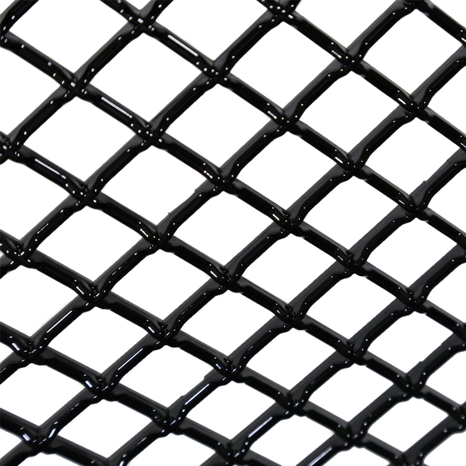 Honeycomb Mesh Front Bumper Hood Grille Spec-D Tuning Glossy Black Compatible with 1994-2001 Dodge Ram 1500 2500 3500