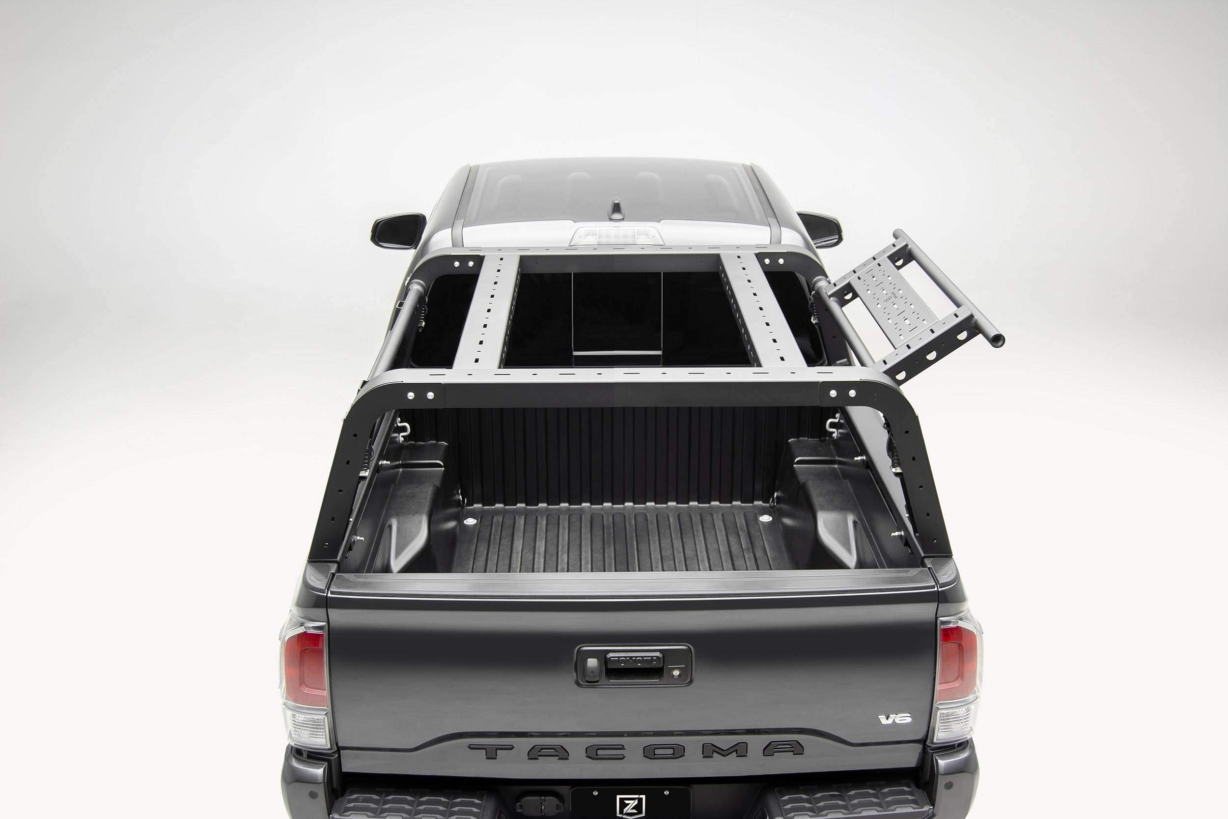 ZROADZ Access Rack Overland 2016-2021 Toyota Tacoma - w/Two Lifting Side Gates - For Use w/Factory Trail Rail Cargo System - Includes Complete LED Kit - Bolt On Easy Installation - PN #Z839101