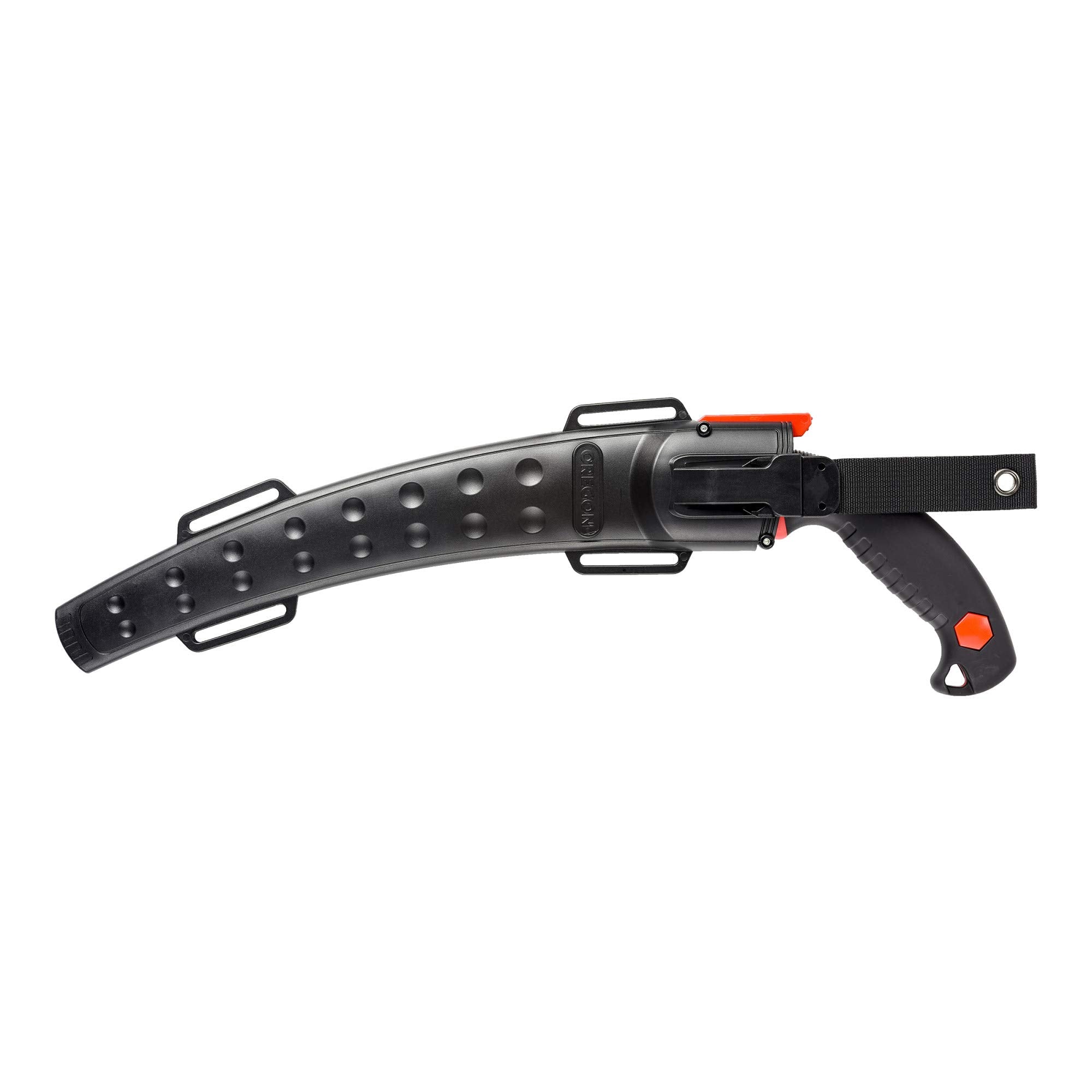 Oregon 13" Premium Curved Japanese High-Carbon Steel Hand Saw, Rust Proof Forestry/Pruning/Cutting Tool, Curved Blade with Scabbard Safety Sheath (600136)