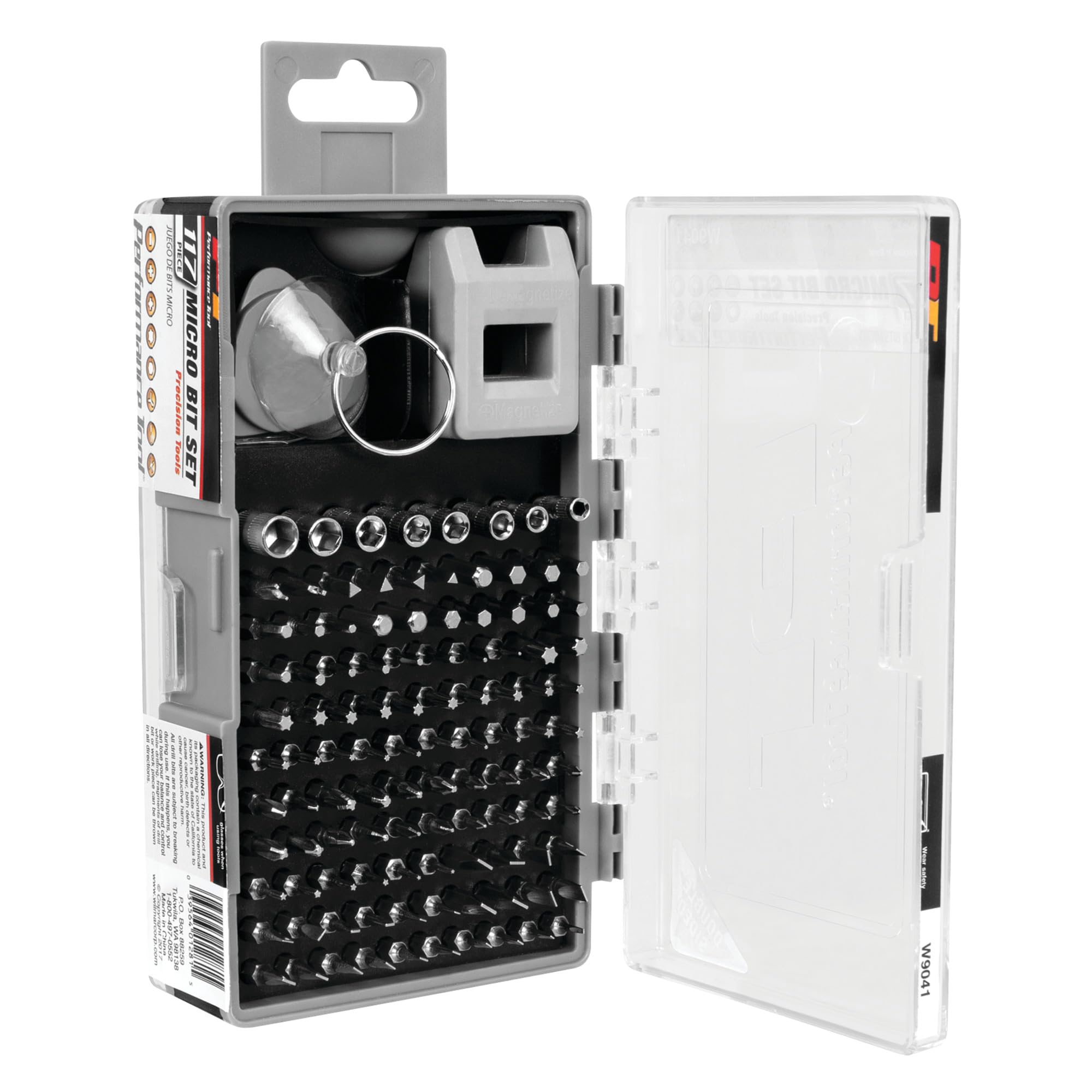 W9041 Performance Tool 117Pc Compact Micro Bit Repair & Maintenance Set For Electronics, Smartphones, Computers & Tablet Repair Kit