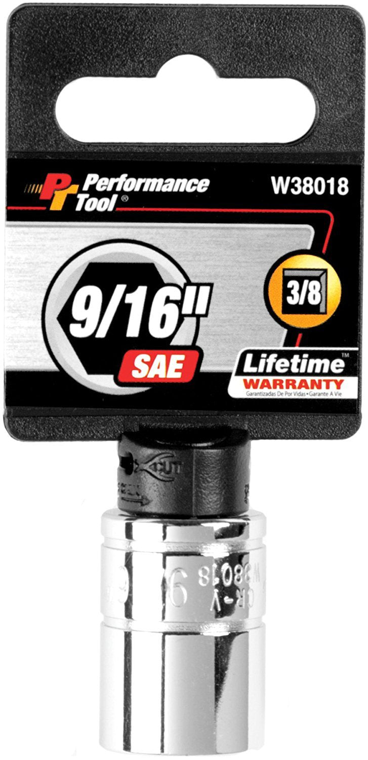 9/16" 3/8" Dr. Performance Tool 6pt Socket - W38018