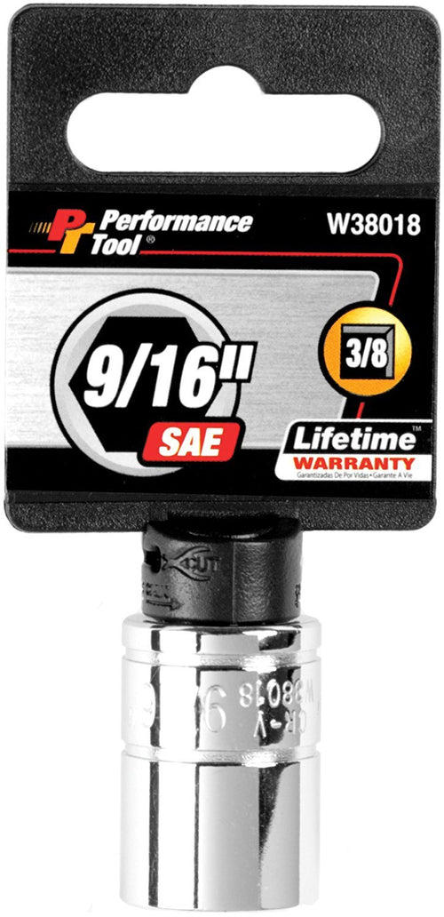 9/16" 3/8" Dr. Performance Tool 6pt Socket - W38018