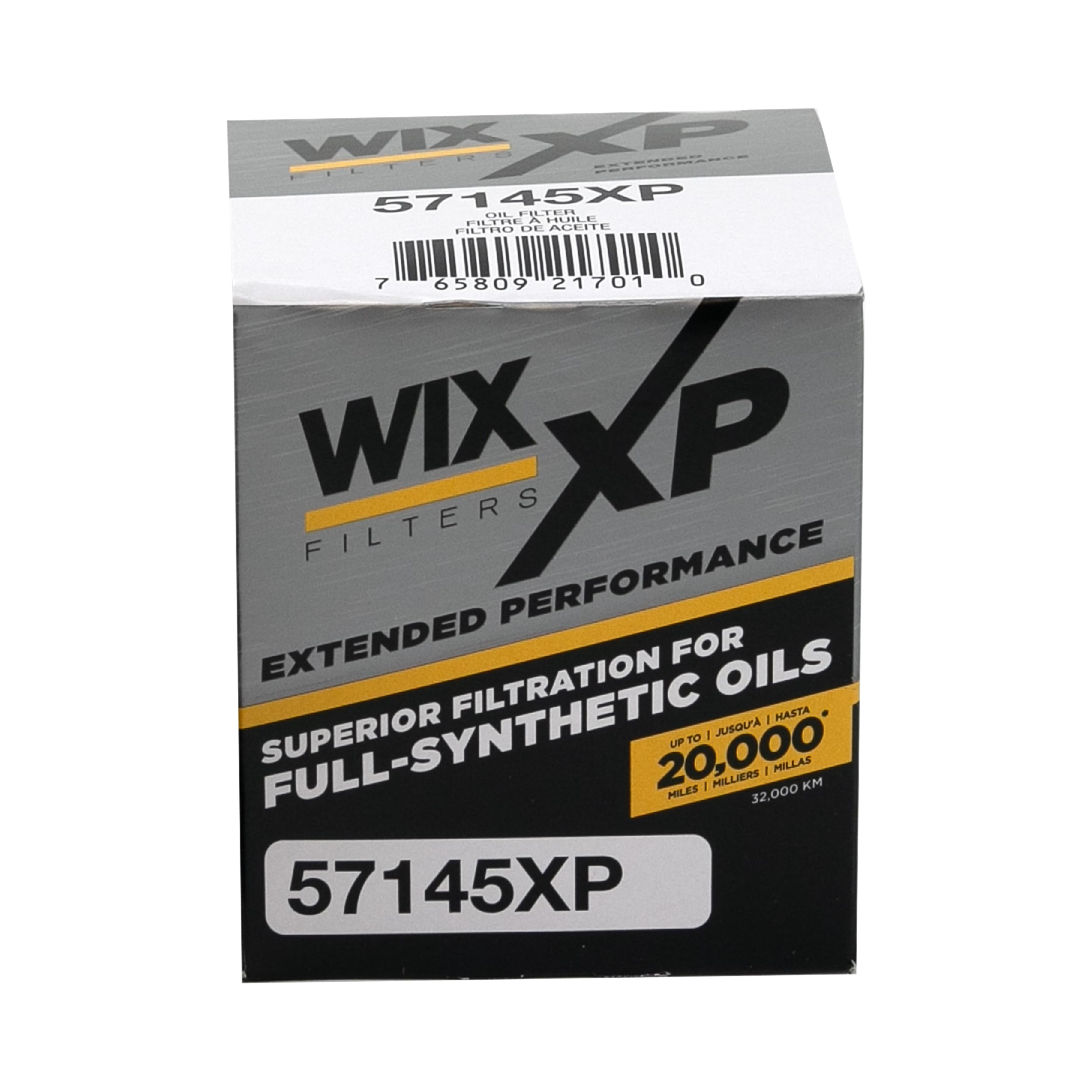 WIX XP Oil Filter Replacement 57145XP, Built for Synthetic Oil - Compatible With GM (99-05), Toyota, Lexus, Scion (88-15), Suzuki (96-10)