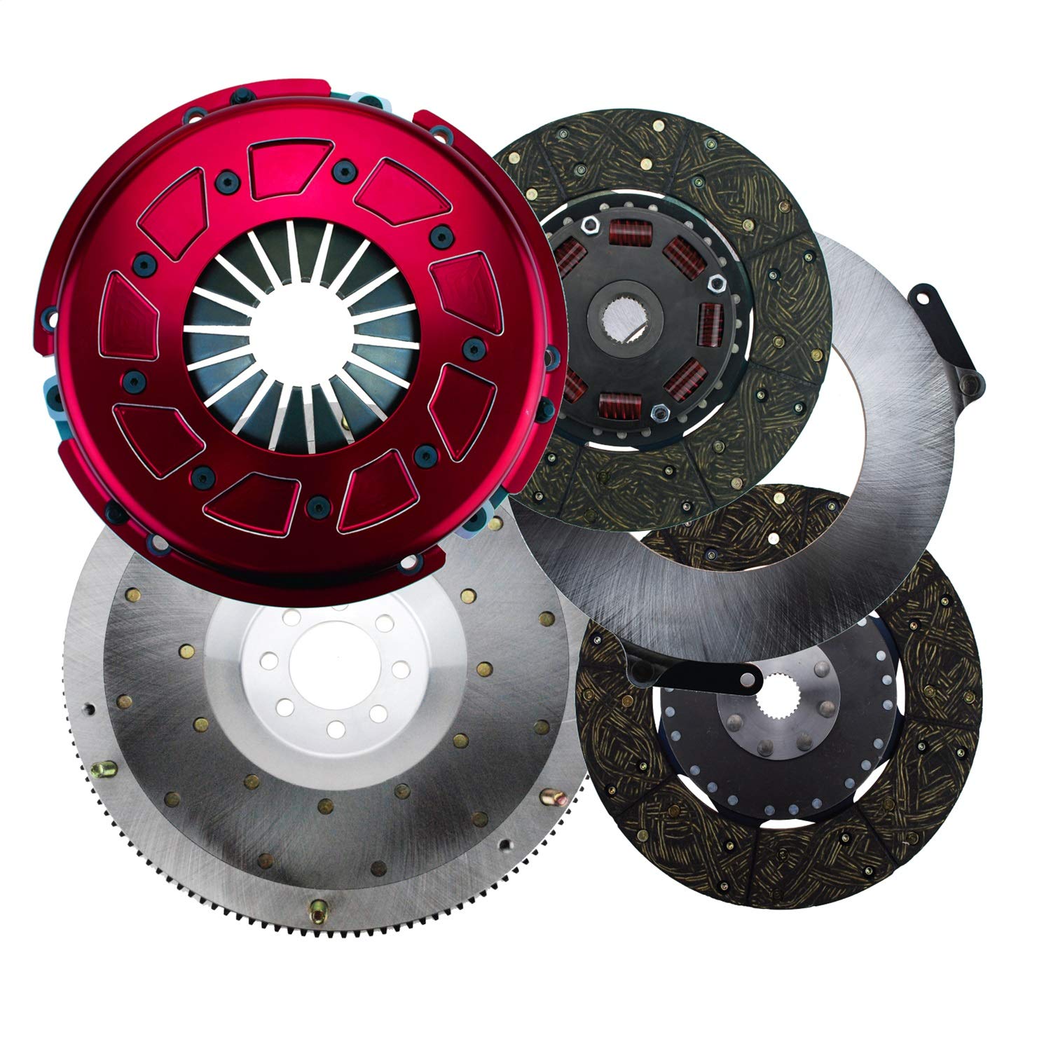 Pro Street Dual Disc Clutch System Ram 60-2370 Size 10.5 130 Tooth Count 26 Spline By 1 1/8 in. Incl. Flywheel/Disc/Pressure Plate