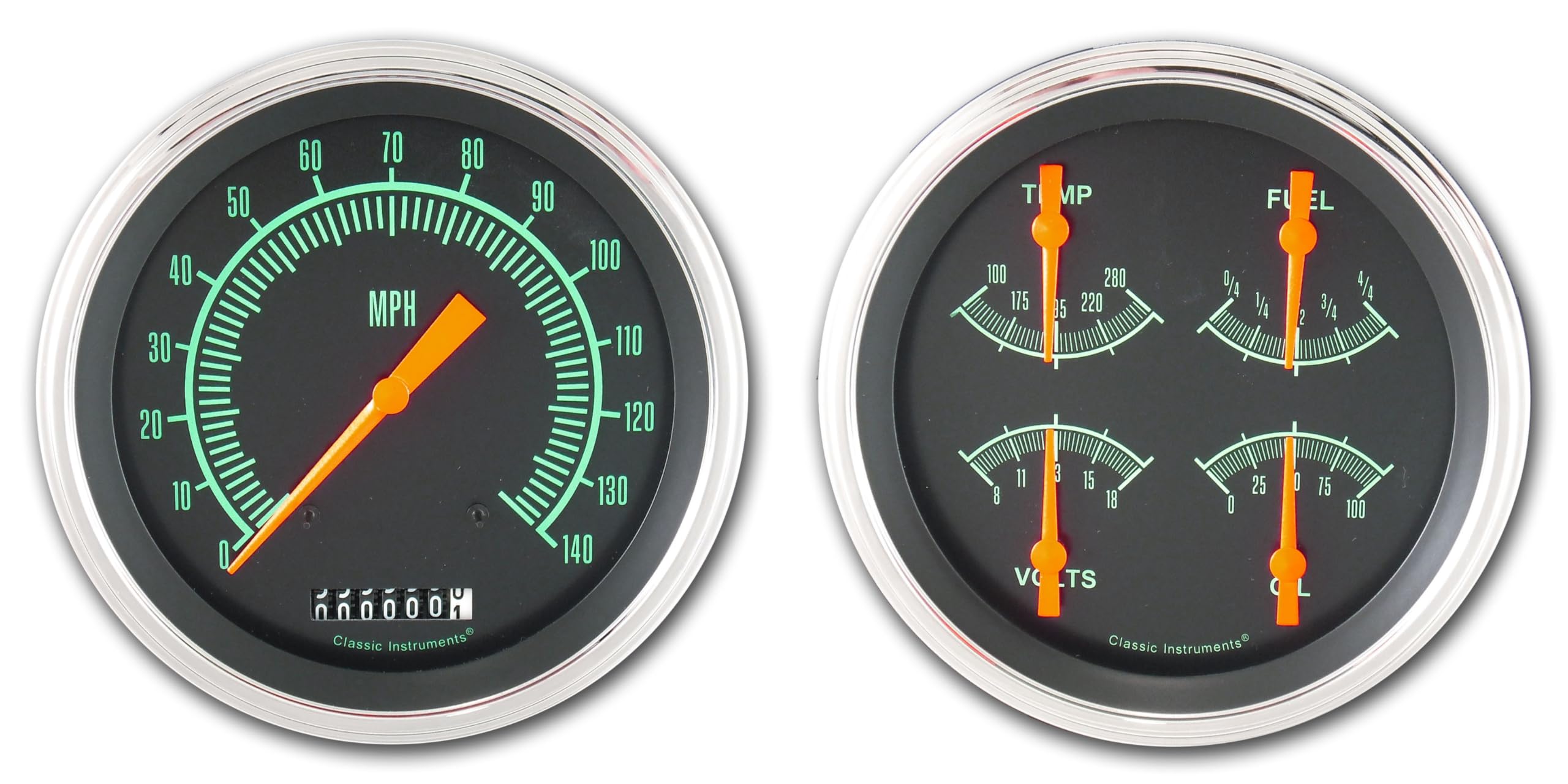 CT47GS52 Classic Instruments 1947-1953 Chevy Truck G/Stock - Speedometer & Quad Gauge - GM