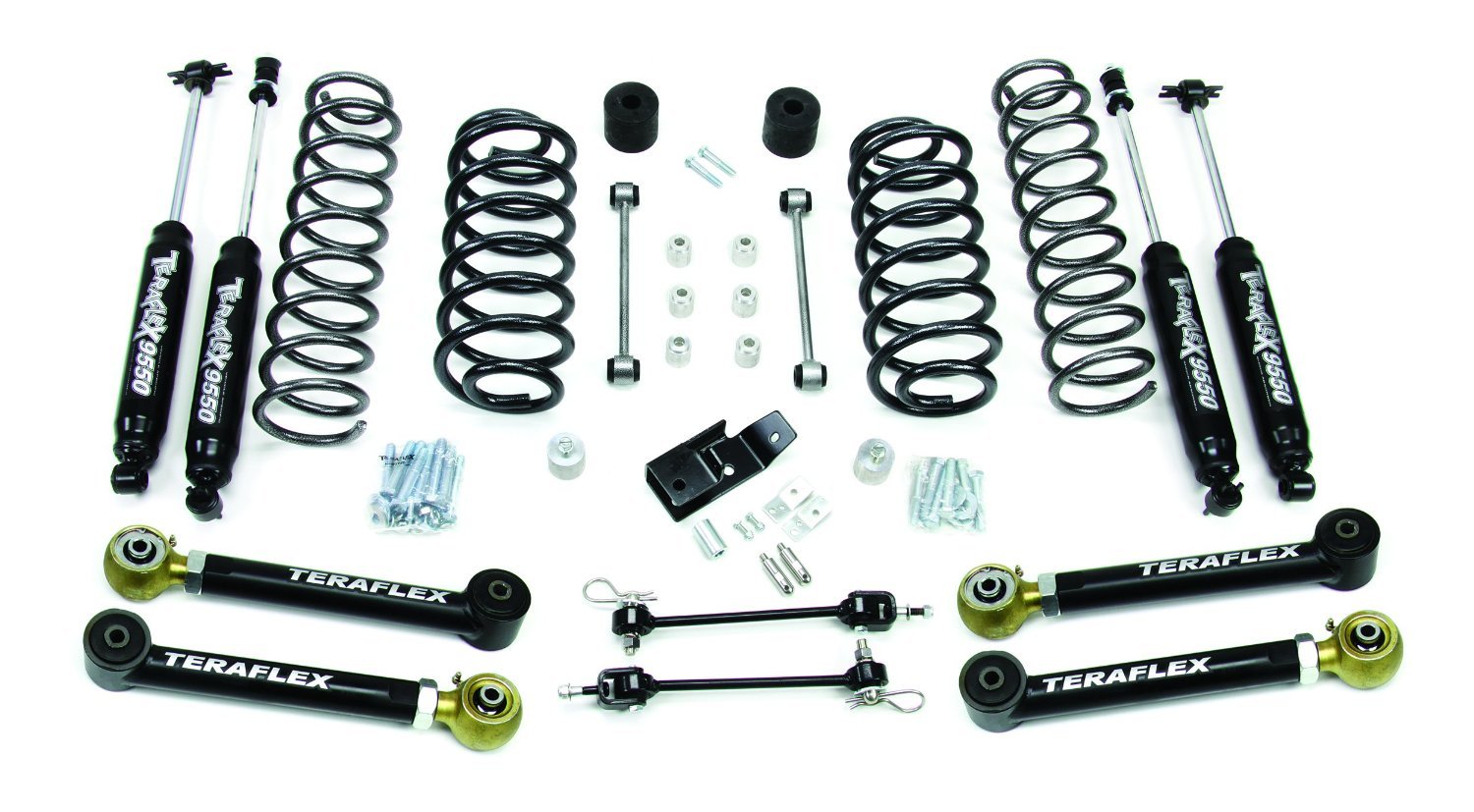 TeraFlex 3" Suspension System w/ 4 Short Control Arms & 9550 VSS Twin-Tube