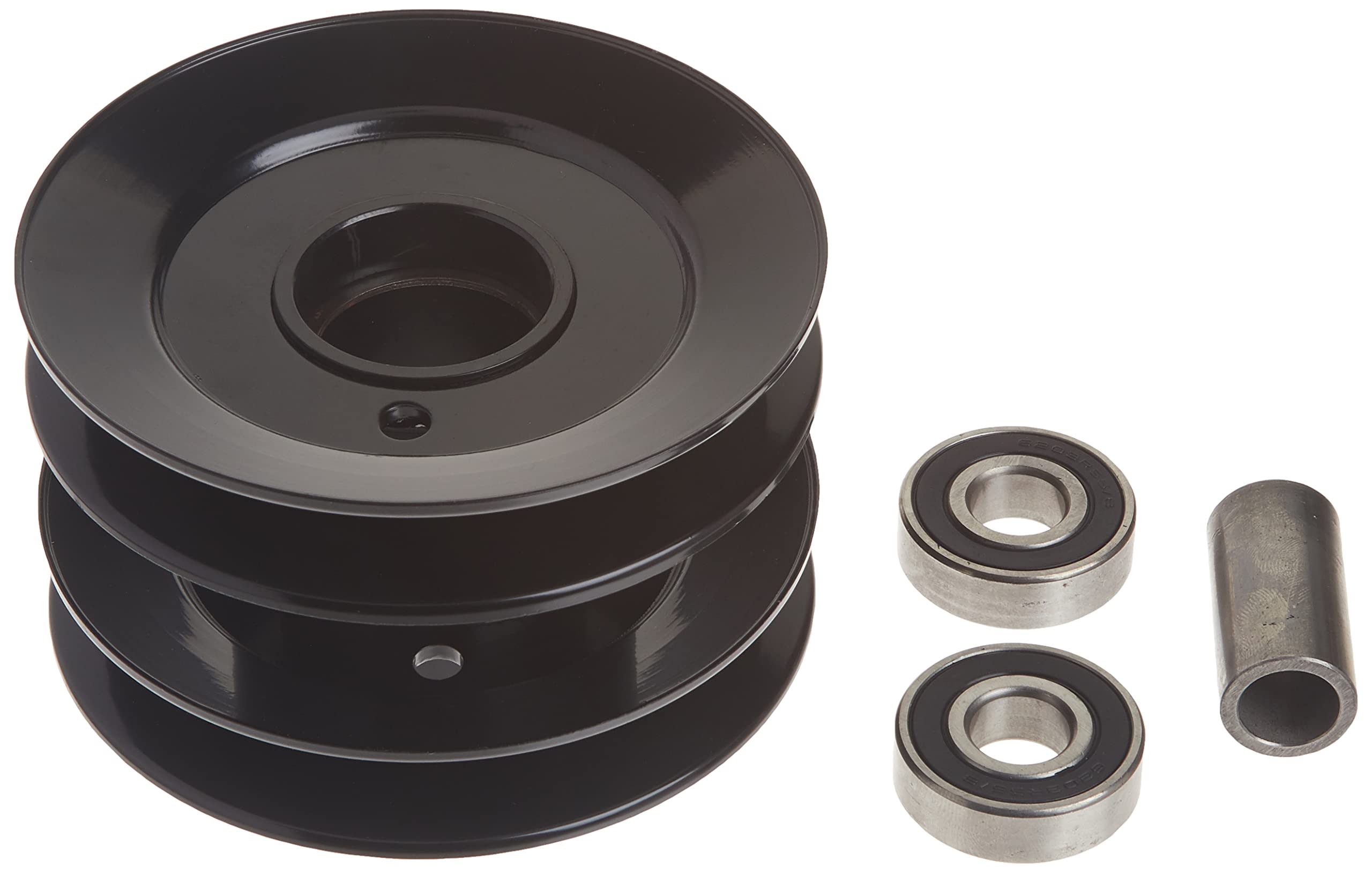 Oregon Double Pulley Assembly 44-103 w/Bearings Replaces MTD 756-1202, Silver