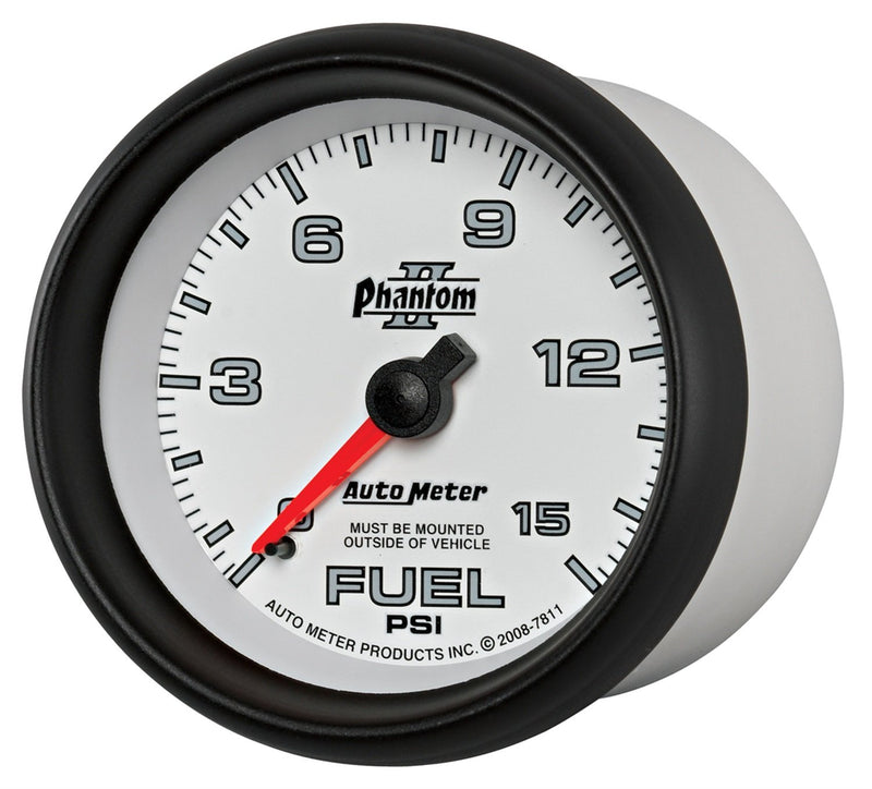 Auto Meter Phantom II 7811 Mechanical Fuel Pressure Gauge