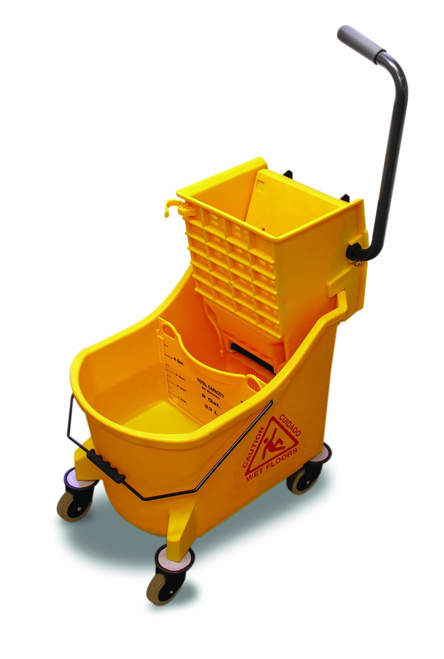 O-Cedar Maxi Plus Commercial Mop Bucket and Wringer, Yellow