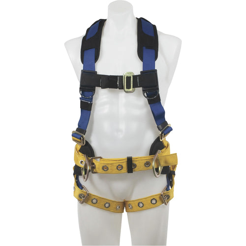 BaseWear Werner Construction Safety 3-Ring Harness- Blue Medium/Large