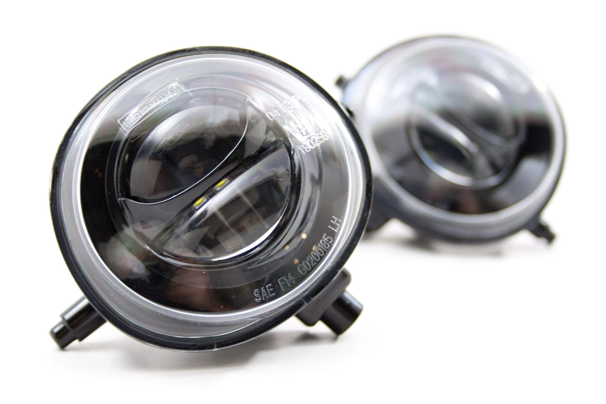 Morimoto XB LED Fog Lights Set Black Compatible With Mazda 2 3 5 6 CX-5 CX-7 CX-9 MX-5 RX-8