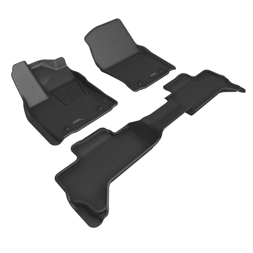 3D MAXpider Kagu Custom Fit Floor Mat (Black) Compatible with Toyota Tundra Double Cab 2022-2026 - Full Set