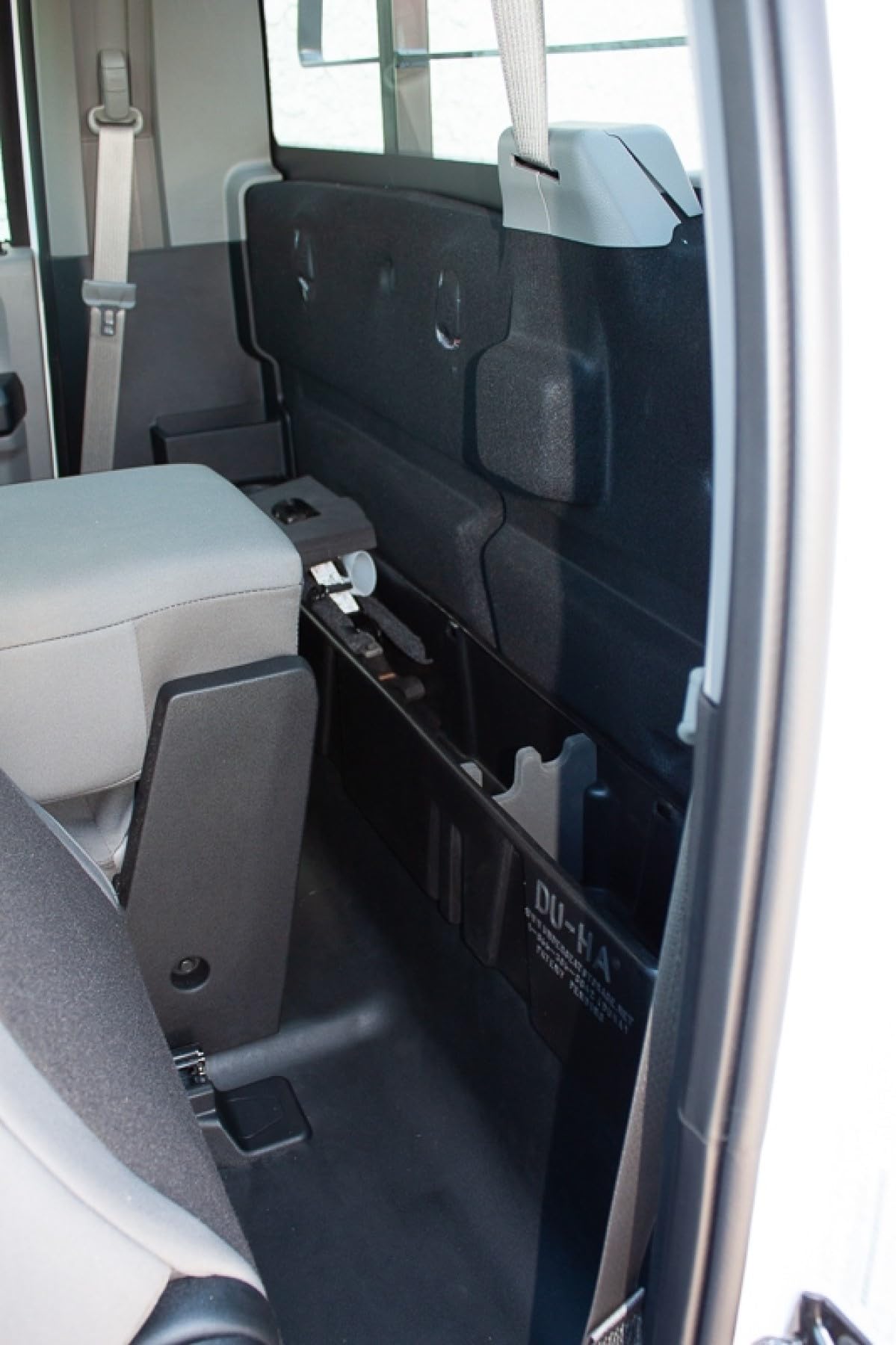 Behind-The-Seat Storage DuHa 20114 fits 2015-2026 Ford F150 Regular Cab | Black Heavy-Duty Behind-The-Seat Organizer | L 50" x W 6.5" x H 6.75" | Easy Setup