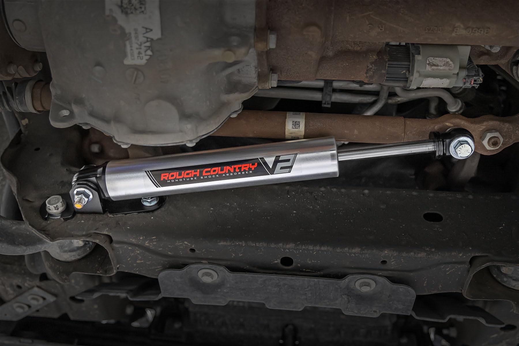 Rough Country V2 Steering Stabilizer for 2500/3500HD 16-24 Chevy/GMC - 8730170