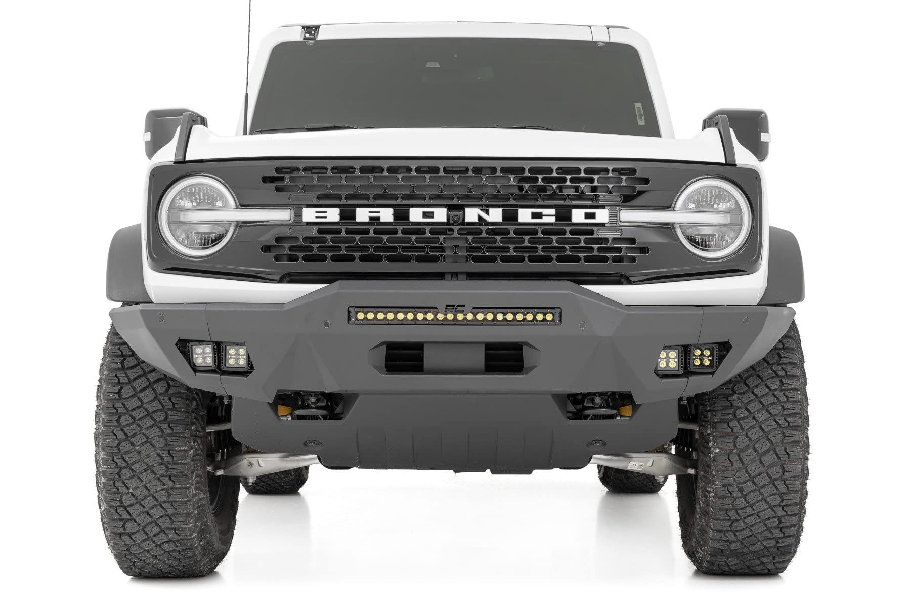 Rough Country Full Width LED Front Bumper for 2021-2024 Ford Bronco - 51076